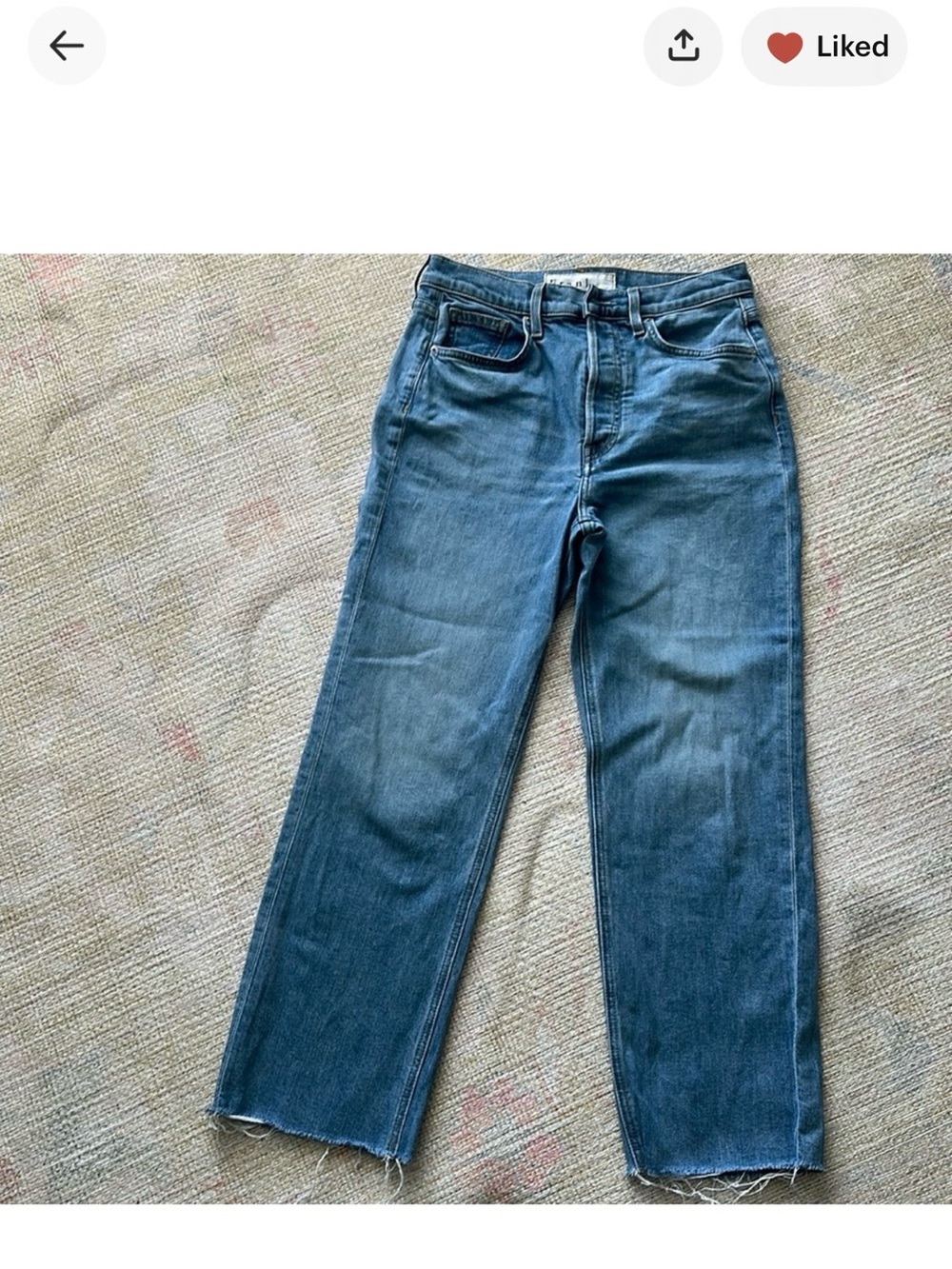 Frank & Eileen Monaghan High Rise Jeans - Light Wash - Size 6/28
